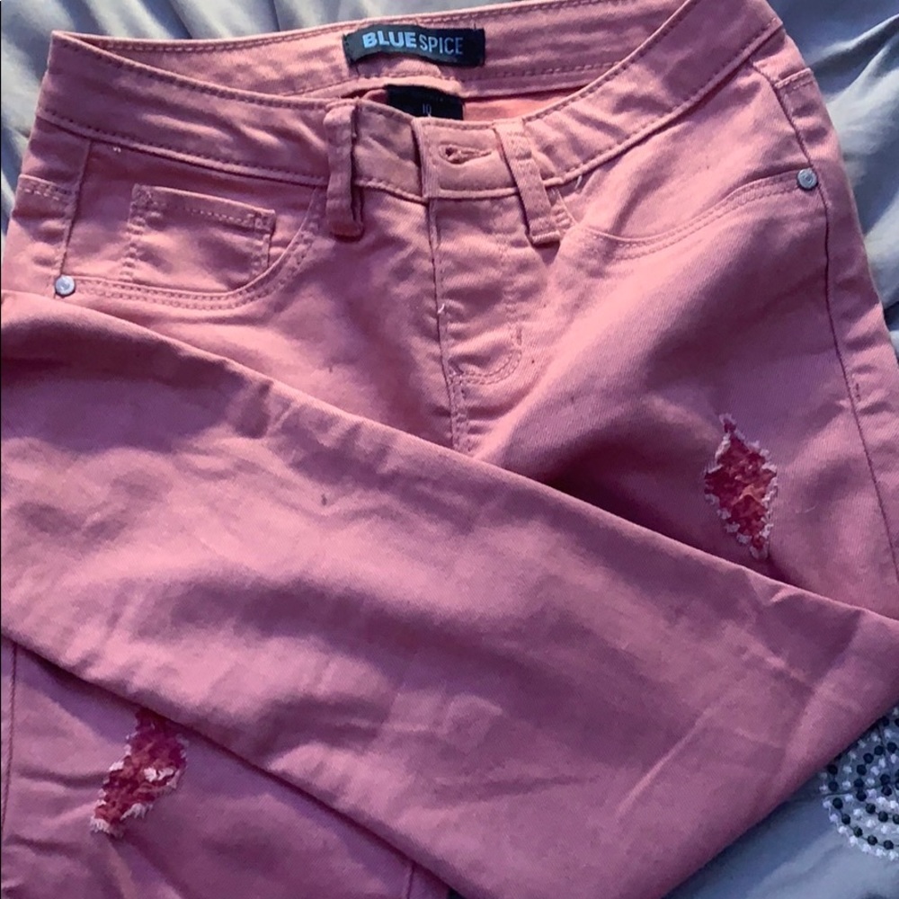 Light pink jeans